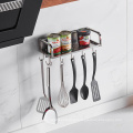 Stainless steel Kitchen utensils rack with hook for spice